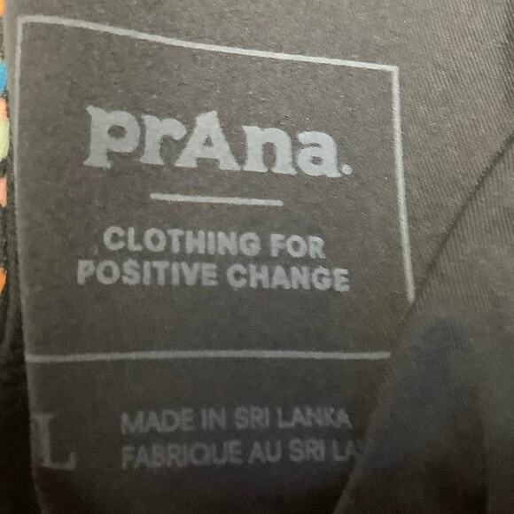 prAna Size L Black/Multi Alotta Dots Sunkissed Triangle Swim Top Strappy N13-2 - Picture 5 of 10